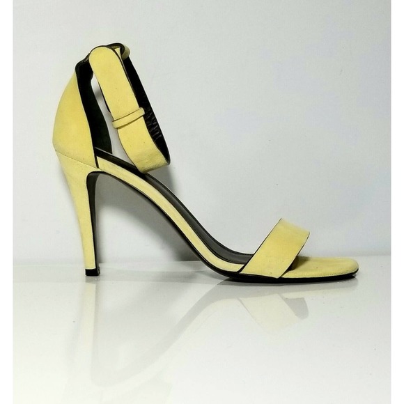 CELINE PARIS "ICONIC" RUNWAY "RARE YELLOW" SANDALS SHOES $895 I-38 US-7.5 7 1/2 - Picture 12 of 12